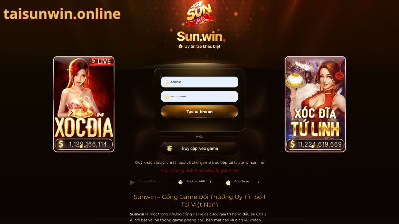 Thiết kế giao diện cổng game Sunwin hiện đại dễ dùng Thiết kế giao diện cổng game Sunwin hiện đại dễ dùng